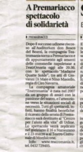 Fonte: Messaggero Veneto, sabato 9 marzo 2013